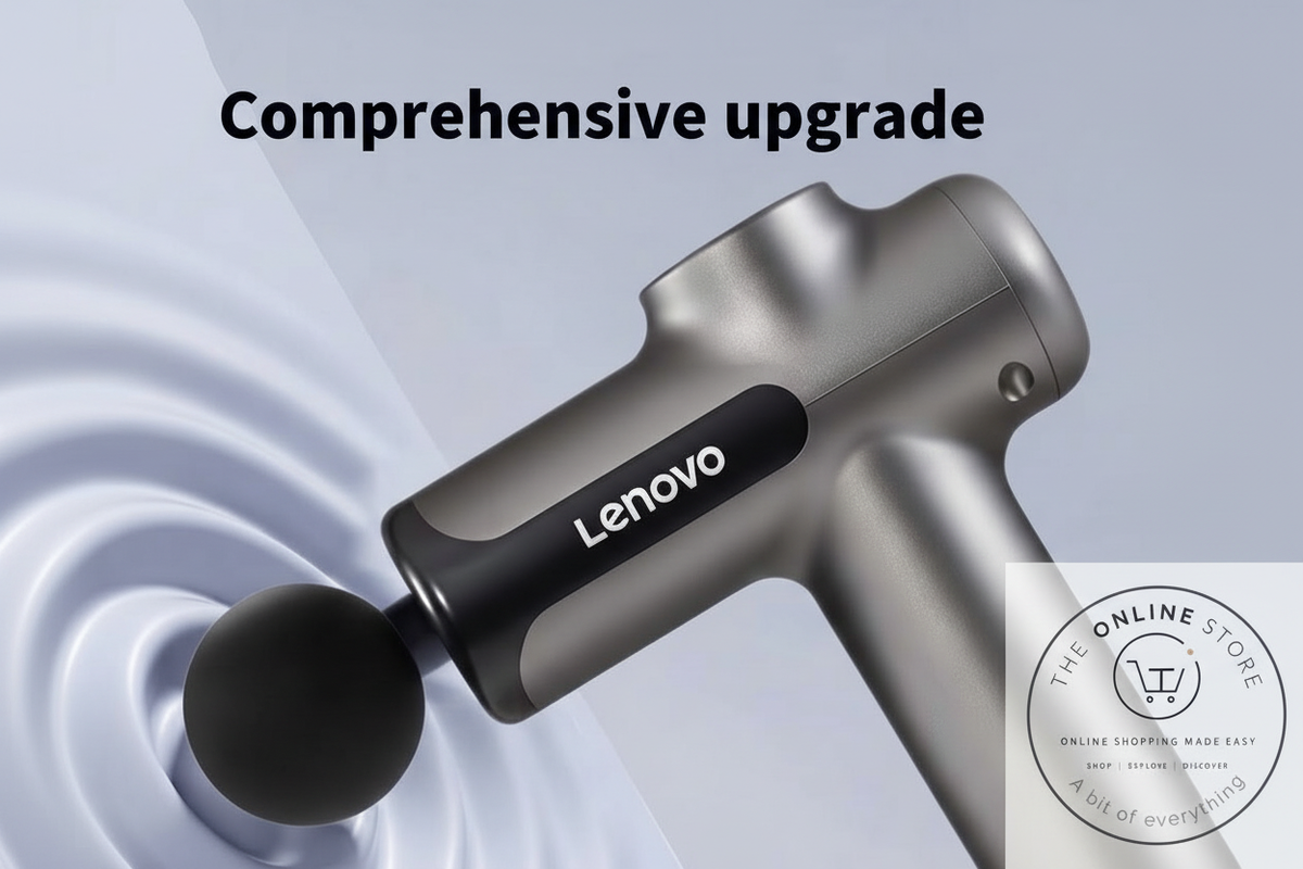 Massage Gun Close-up with Logo